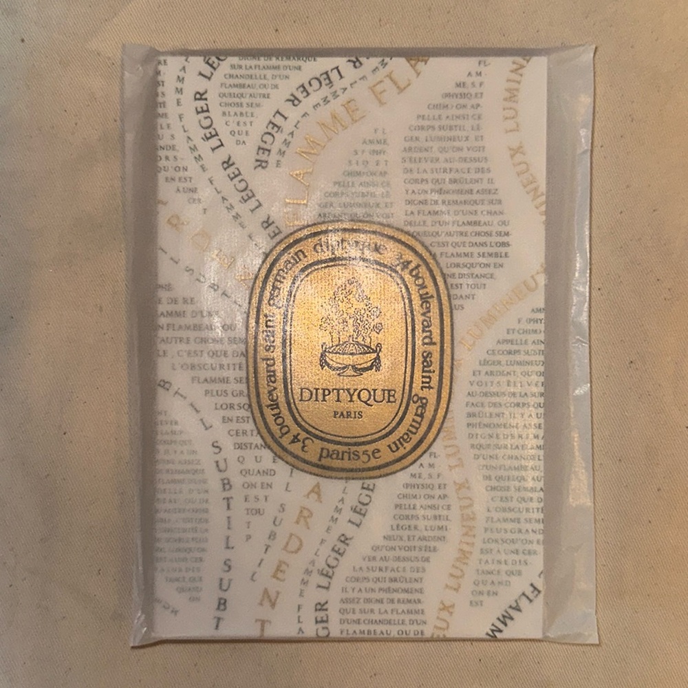 Rare. Unopened. Diptyque scented notebook.